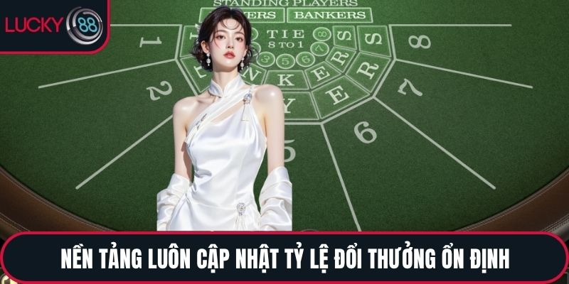 Nền tảng luôn cập nhật tỷ lệ đổi thưởng ổn định